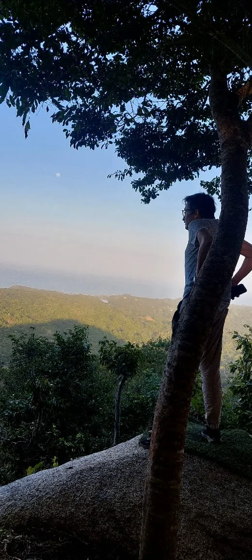 The lookout over the Caribbean